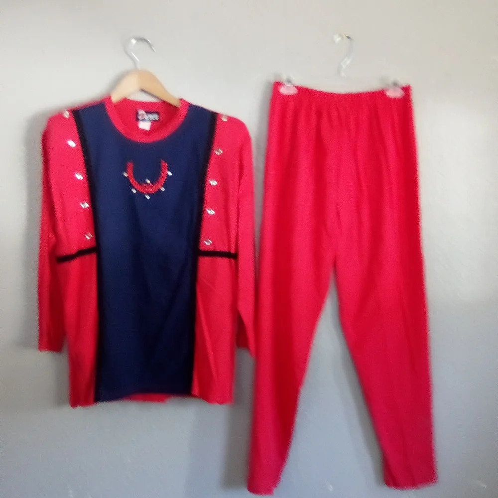 Long sleeve set top one size pants 1x ( bag X )